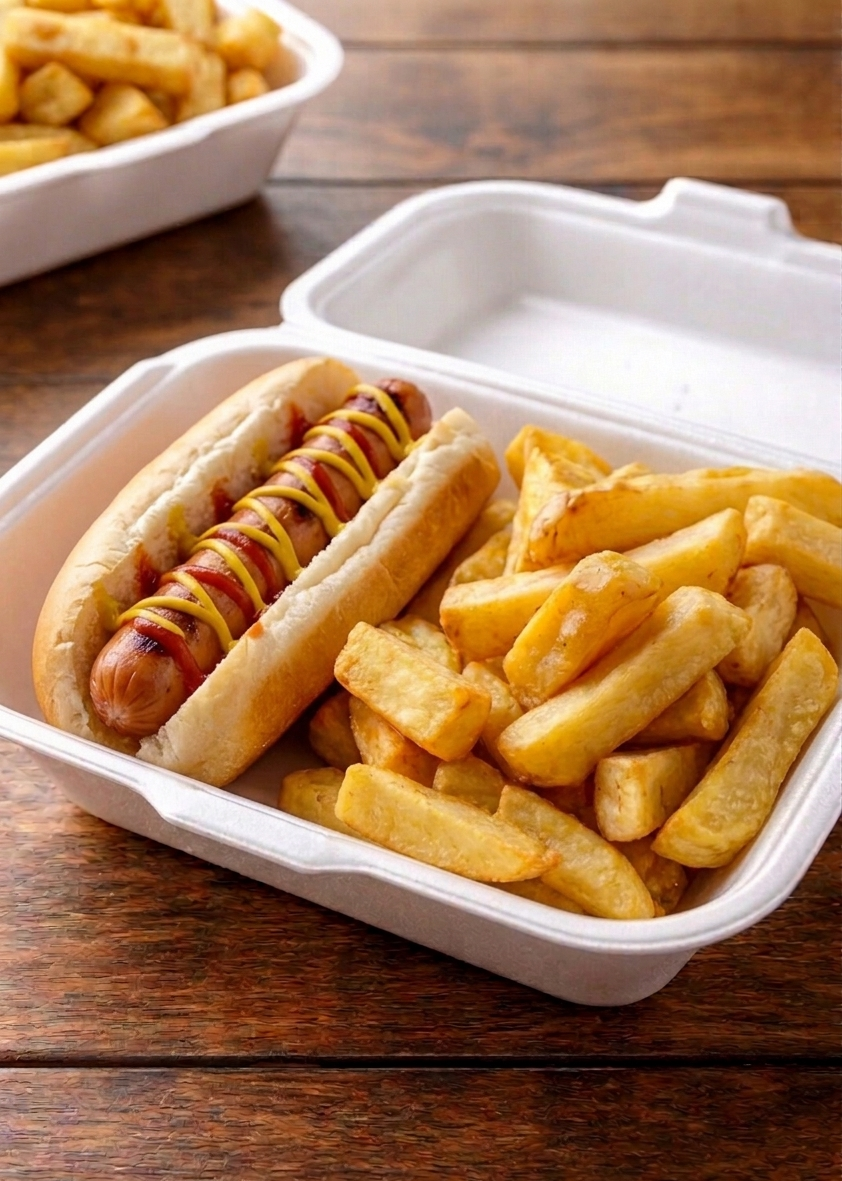 Hot dog & chips