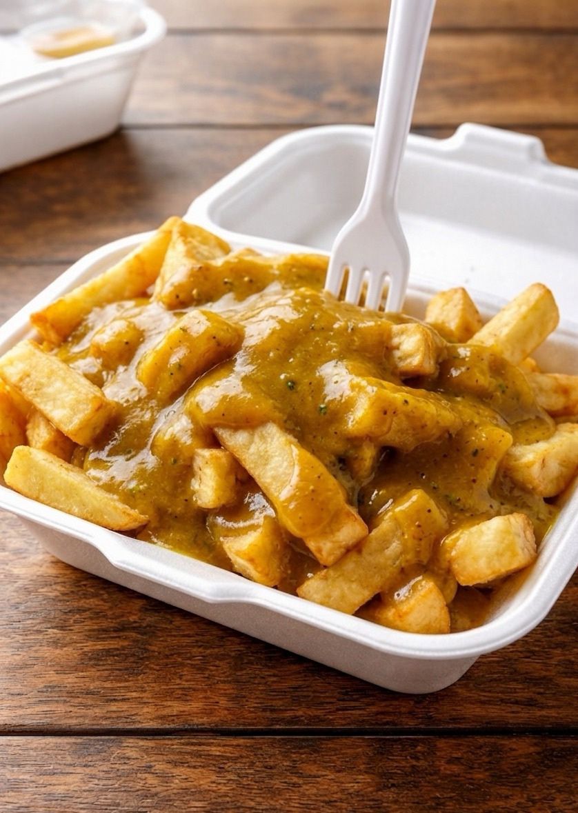 Chips With Curry Sauce