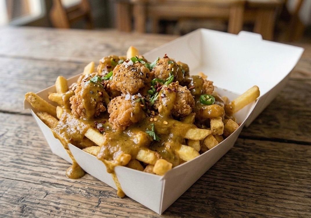 Salt and Pepper Chicken with Curry Sauce