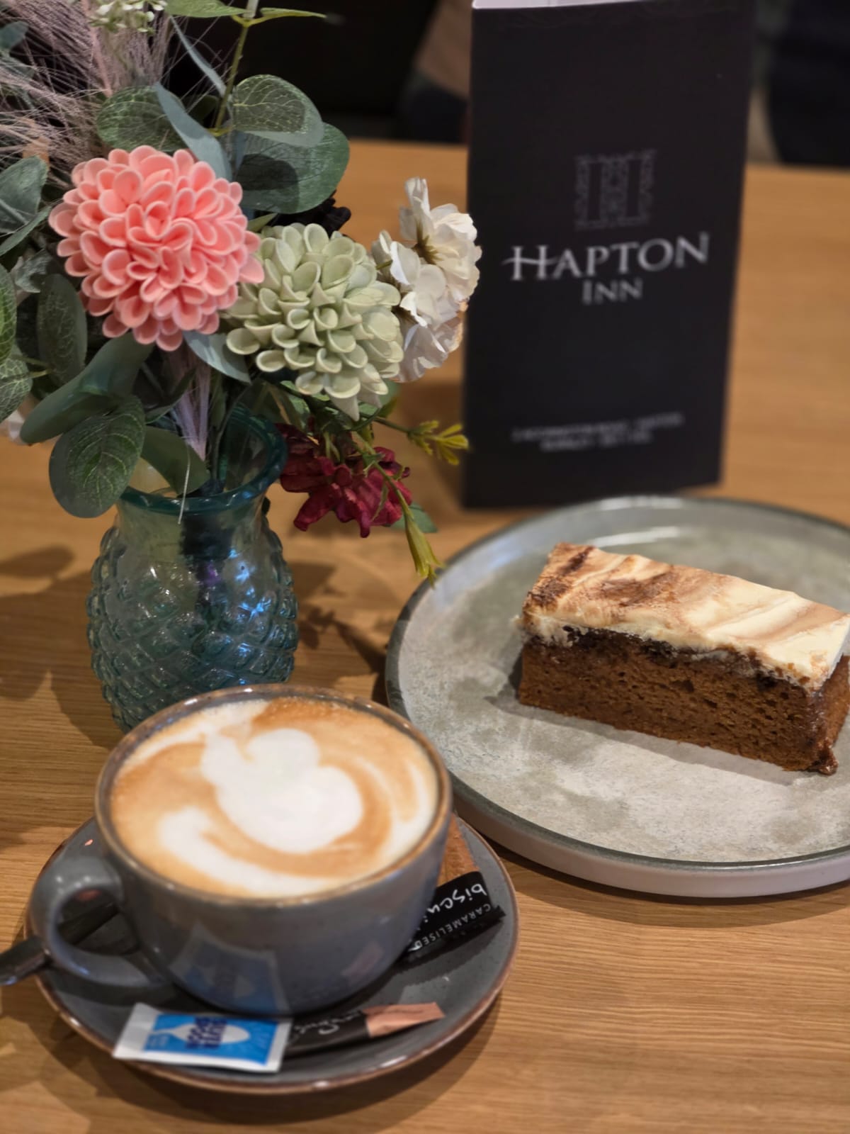 Hot Drink and Cake - Vietnamese Iced Coffee Cake